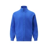 Louis Vuitton Classic Checkered Wool Blended Zipper Jacket