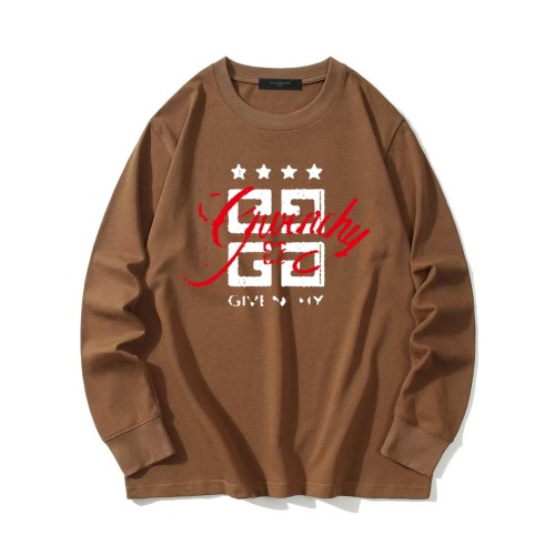 Givenchy Classic Logo Printed Long Sleeve T-shirt Unisex Versatile Loose T-shirt