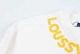 Louis Vuitton New Towel Embroidered Logo Round Neck Sweatshirt Unisex Versatile Loose Sweatshirt