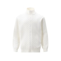 Louis Vuitton Classic Checkered Wool Blended Zipper Jacket