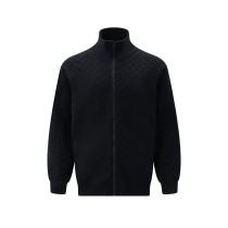 Louis Vuitton Classic Checkered Wool Blended Zipper Jacket