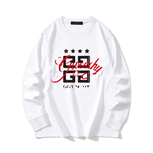 Givenchy Classic Logo Printed Long Sleeve T-shirt Unisex Versatile Loose T-shirt