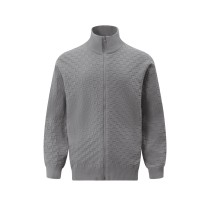 Louis Vuitton Classic Checkered Wool Blended Zipper Jacket