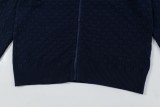 Louis Vuitton Classic Checkered Wool Blended Zipper Jacket