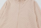 Louis Vuitton Classic Checkered Wool Blended Zipper Jacket