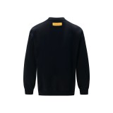 Louis Vuitton New Towel Embroidered Logo Round Neck Sweatshirt Unisex Versatile Loose Sweatshirt