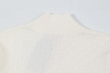 Louis Vuitton Classic Checkered Wool Blended Zipper Jacket