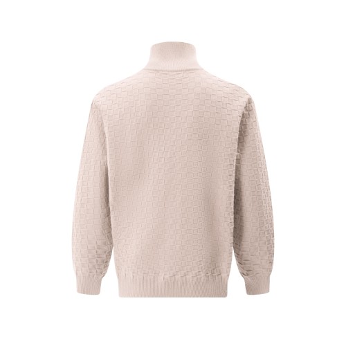 Louis Vuitton Classic Checkered Wool Blended Zipper Jacket