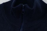 Louis Vuitton Classic Checkered Wool Blended Zipper Jacket