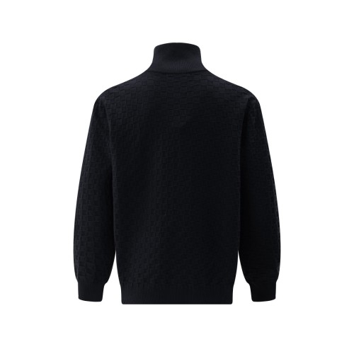 Louis Vuitton Classic Checkered Wool Blended Zipper Jacket