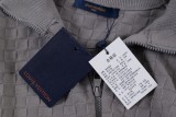 Louis Vuitton Classic Checkered Wool Blended Zipper Jacket
