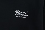 Gucci New Embroidered Logo Round Neck Sweatshirt Unisex Versatile Loose Sweatshirt