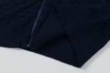 Louis Vuitton Classic Checkered Wool Blended Zipper Jacket