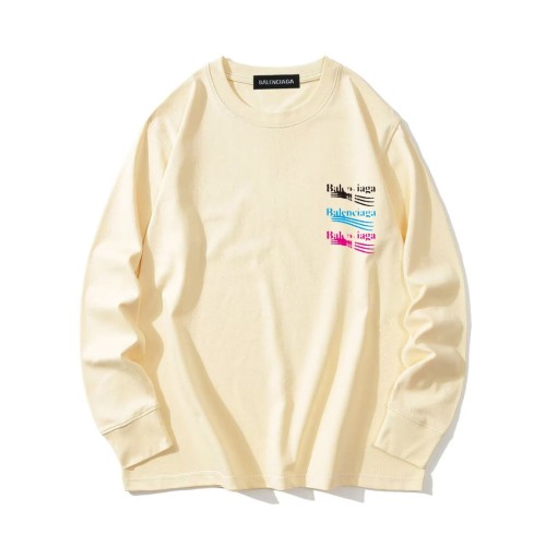 Balenciaga Classic Cola Logo Printed Long Sleeve T-shirt Couple Casual T-shirt