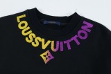 Louis Vuitton New Towel Embroidered Logo Round Neck Sweatshirt Unisex Versatile Loose Sweatshirt