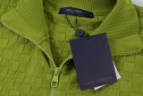 Louis Vuitton Classic Checkered Wool Blended Zipper Jacket