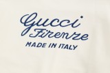 Gucci New Embroidered Logo Round Neck Sweatshirt Unisex Versatile Loose Sweatshirt