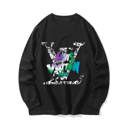 Louis Vuitton Fashion Logo Printed Long Sleeve T-shirt Unisex Versatile Loose T-shirt