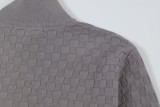 Louis Vuitton Classic Checkered Wool Blended Zipper Jacket