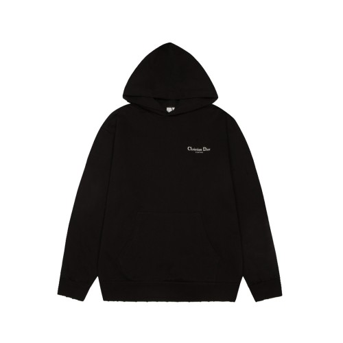 Dior Classic Letter Printed Hoodie Couple's Casual Loose Sweatshirt