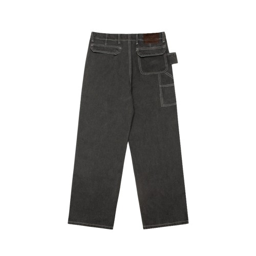 Dior X Stone Multi Bag Leather Washed Cowboy Pants