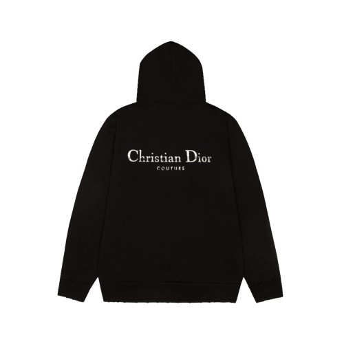 Dior Classic Letter Printed Hoodie Couple's Casual Loose Sweatshirt