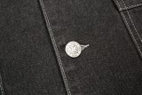 Dior X Stone Multi Bag Leather Washed Cowboy Jacket