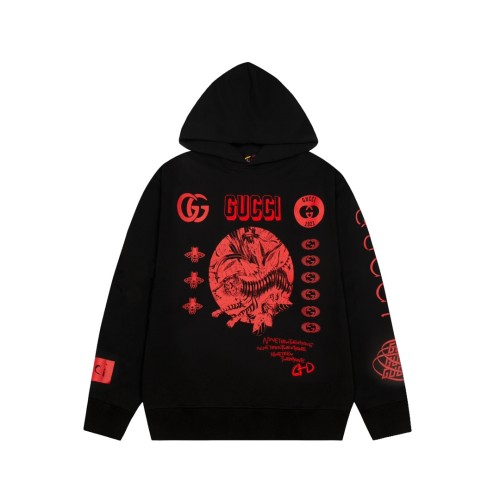 Gucci New High Street 3D Embroidered Logo Hoodie Casual Sweatshirt