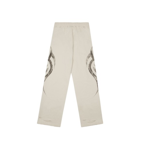 Balenciaga New Couple Gradient Totem Printed Casual Pants
