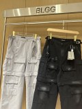 Balenciaga Heavy Industries Cargo Wash Damaged, Splashed Ink Loose Wide Legs Two Wear Work Pants