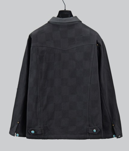 Louis Vuitton New Classic Jacquard Washed Denim Jacket