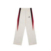 Balenciaga Fashion Logo Embroidered Splicing Casual Pants