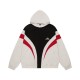 Balenciaga Fashion Logo Embroidered Splicing Jacket Couple Oversize Casual Coat