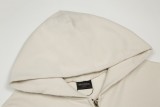 Balenciaga New Gradient Totem Printed Zipper Hoodie Unisex Casual Oversize Coat