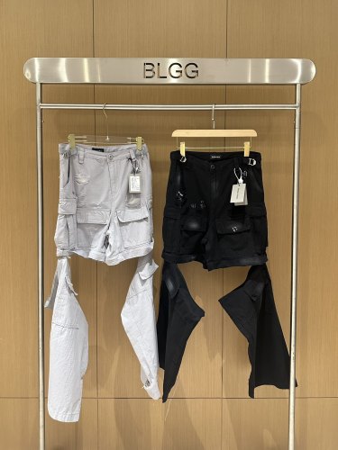 Balenciaga Heavy Industries Cargo Wash Damaged, Splashed Ink Loose Wide Legs Two Wear Work Pants