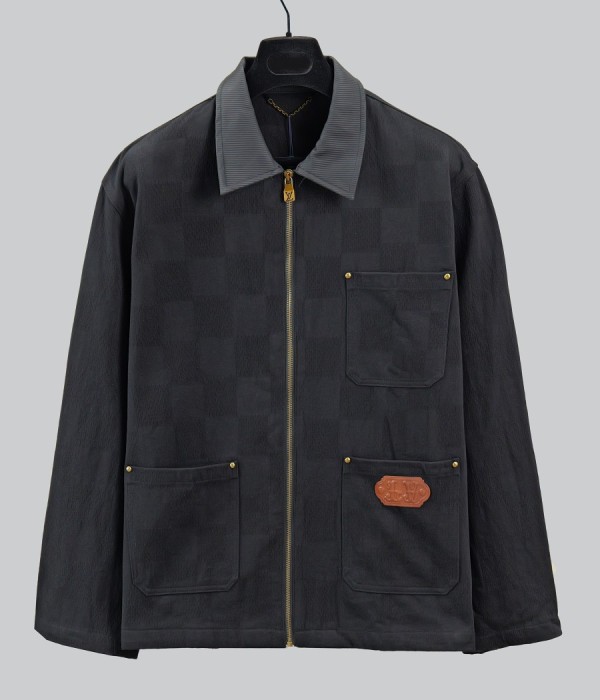 Louis Vuitton New Classic Jacquard Washed Denim Jacket