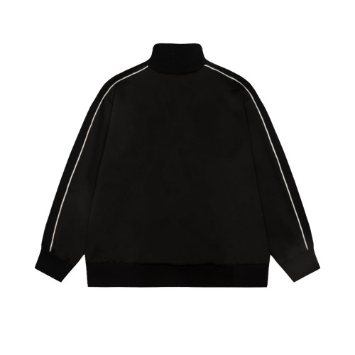 Loewe New Embroidered Logo Zipper Stand Up Hoodie Couple Oversize Casual Coat