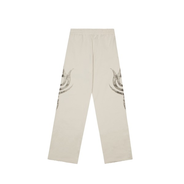 Balenciaga New Couple Gradient Totem Printed Casual Pants