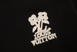 Louis Vuitton Classic Floral Embroidery Pattern Casual Zipper Hoodie Set