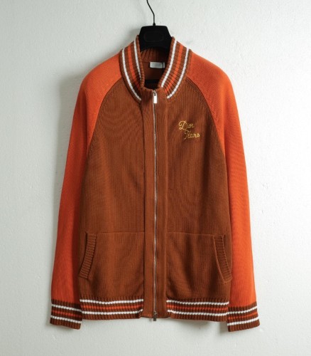 Dior Fashion Embroidery Dior Tears Casual Zipper Jacket