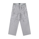 Balenciaga Heavy Industries Cargo Wash Damaged, Splashed Ink Loose Wide Legs Two Wear Work Pants