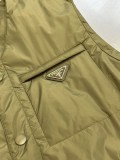 Prada New Classic Versatile Regenerated Nylon Lightweight Cotton Jacket Vest