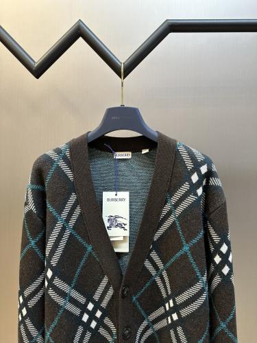 Burberry New Classic Checkered Jacquard Wool Cardigan Jacket