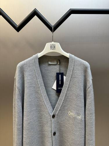 Dior New Classic Versatile Wool Cardigan Coat