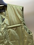 Prada New Classic Versatile Regenerated Nylon Lightweight Cotton Jacket Vest