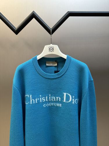 Dior New Fashion Logo Letter Jacquard Casual Round Neck Knitted Sweater