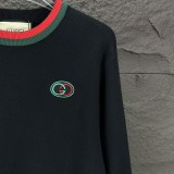 Gucci New Classic Couple Embroidered Logo Round Neck Sweater