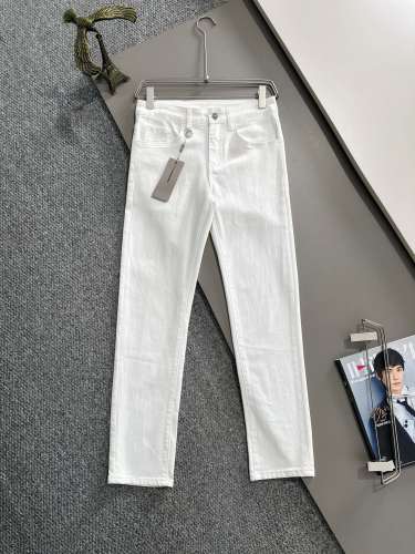 Dior New Fashion Slim Fit Jeans Couple Versatile Pants
