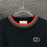 Gucci New Classic Couple Embroidered Logo Round Neck Sweater