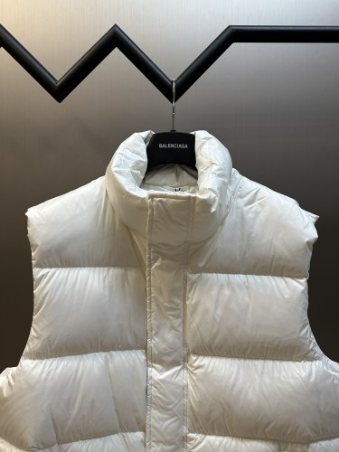 Balenciaga New Couple Embroidered Flame Letter Down Vest